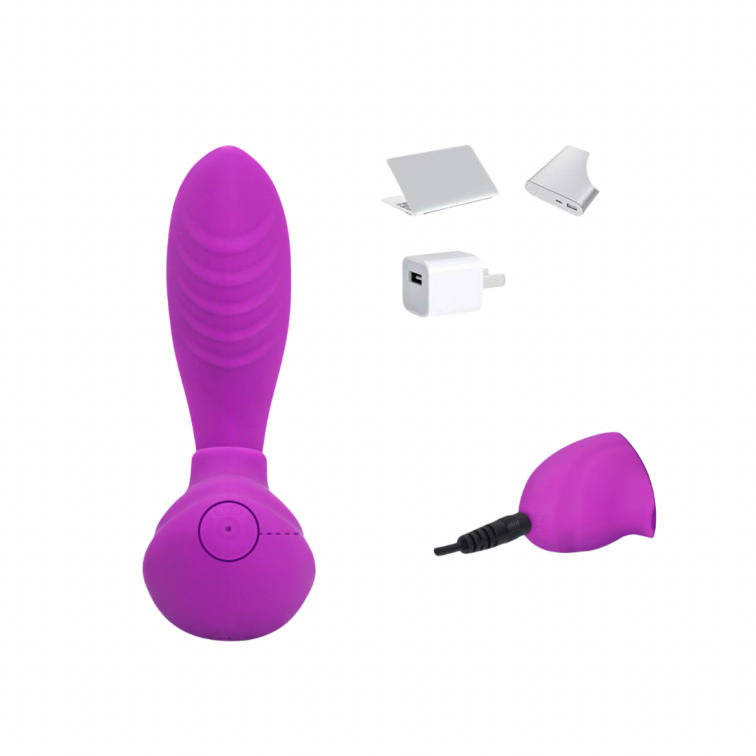 Estimulador Dual Kundalini - Vibración, succión y energía en movimiento - Imagen 2